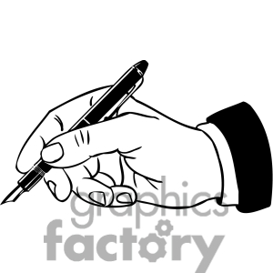 300x300 Writing Hand Clipart Black And White