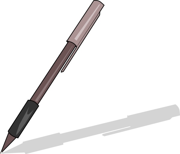 600x515 Grip Pen Clip Art Free Vector In Open Office Drawing Svg ( Svg
