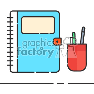 300x300 Royalty Free Book And Pen Clip Art Vector Images 403874 Vector