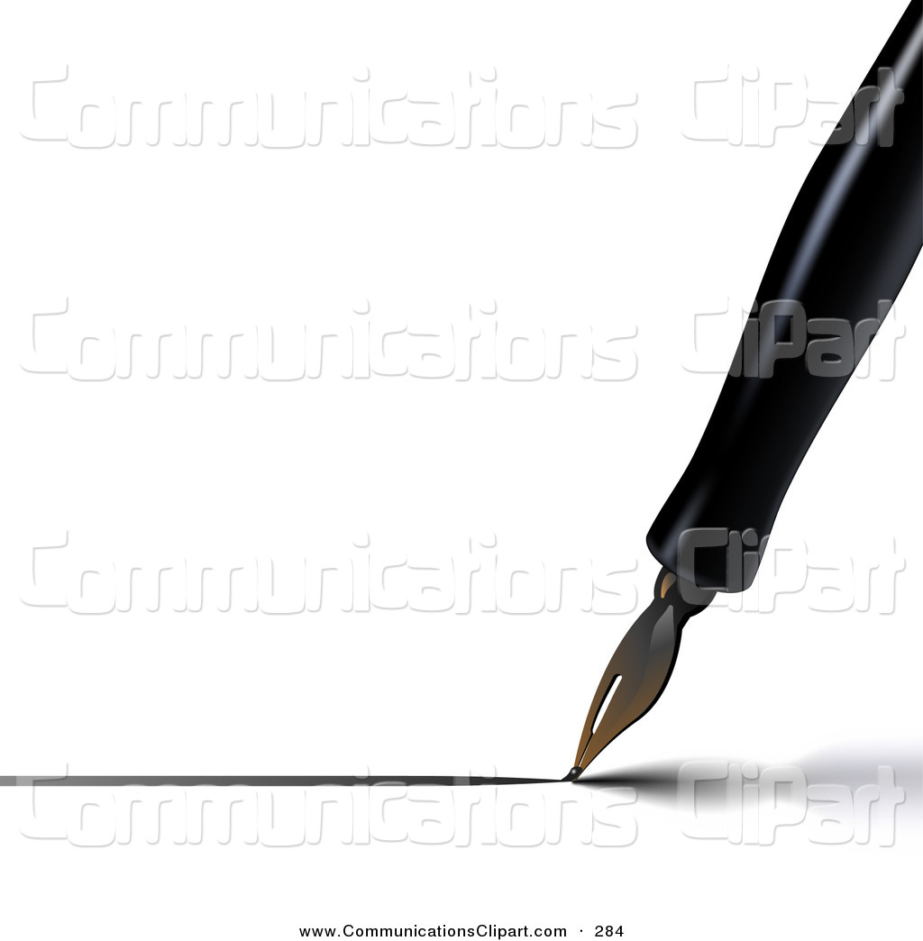 1024x1044 Communication Clipart Of Black Calligraphy Ink Pen Writing
