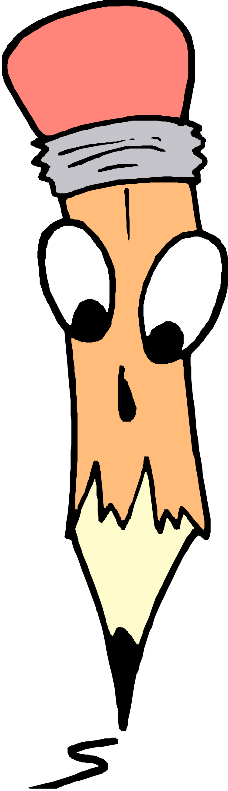 750x2599 Cartoon Pen Writing Clipart