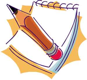 300x275 Pencil And Paper Clipart