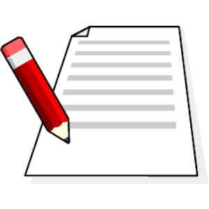 300x300 Pencil And Paper Clip Art Free Clipart Images 2