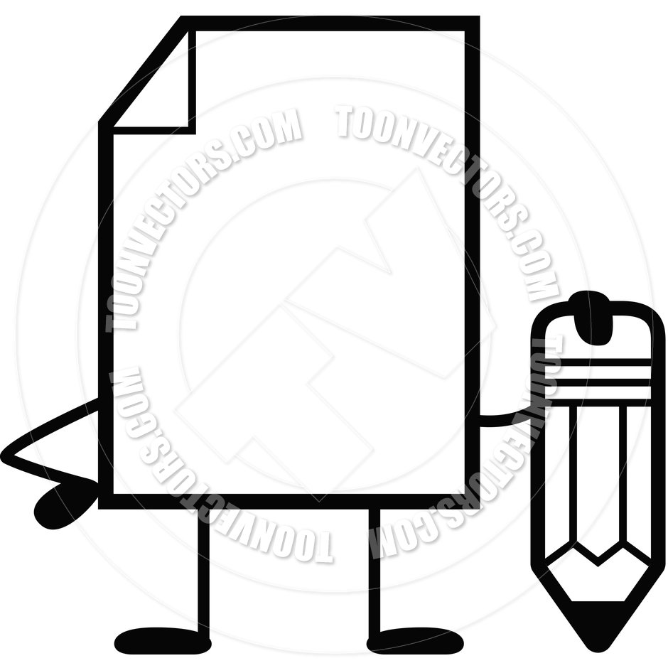 940x940 Paper Pencil Clipart Black And White