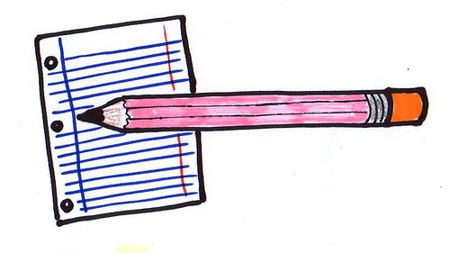 500x281 Paper With Pencil Clipart Panda