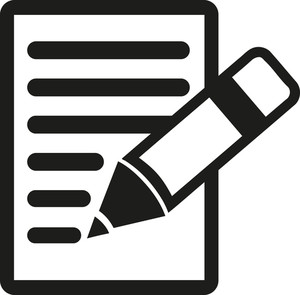 300x295 Recycle Symbol On Paper With Pencil Royalty Free Stock Image