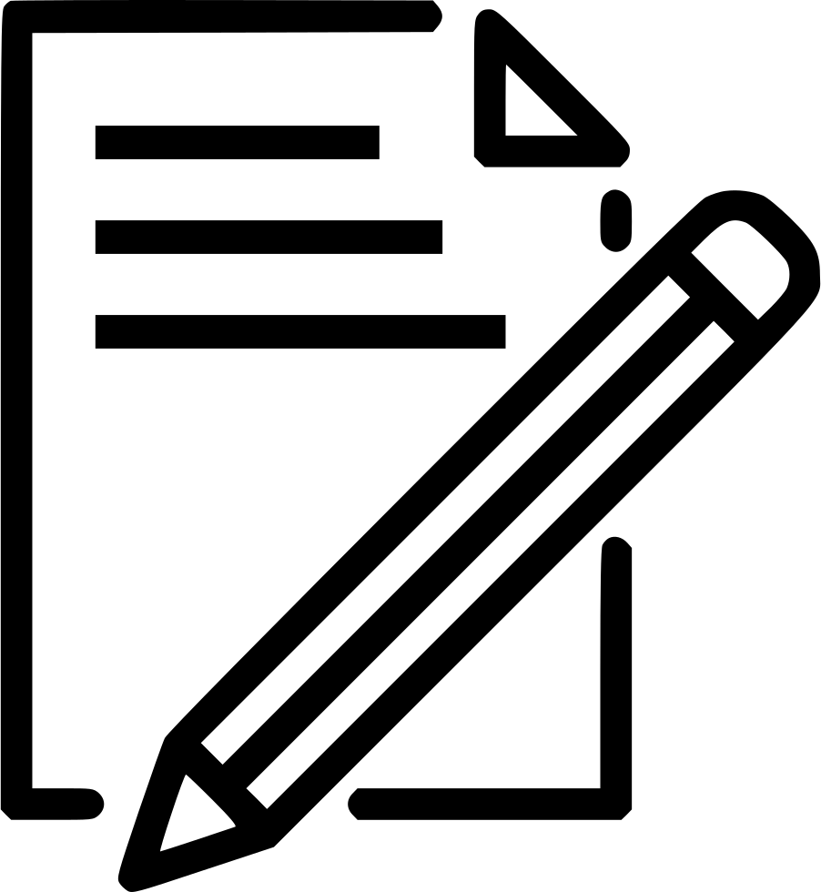 902x980 Document Paper Write Pencil Pen Drawing Svg Png Icon Free Download