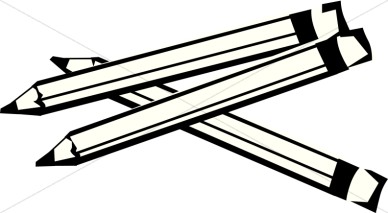388x213 Pencil Clipart Black And White