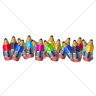 325x325 Multi Color Pencil Border Gl Stock Images