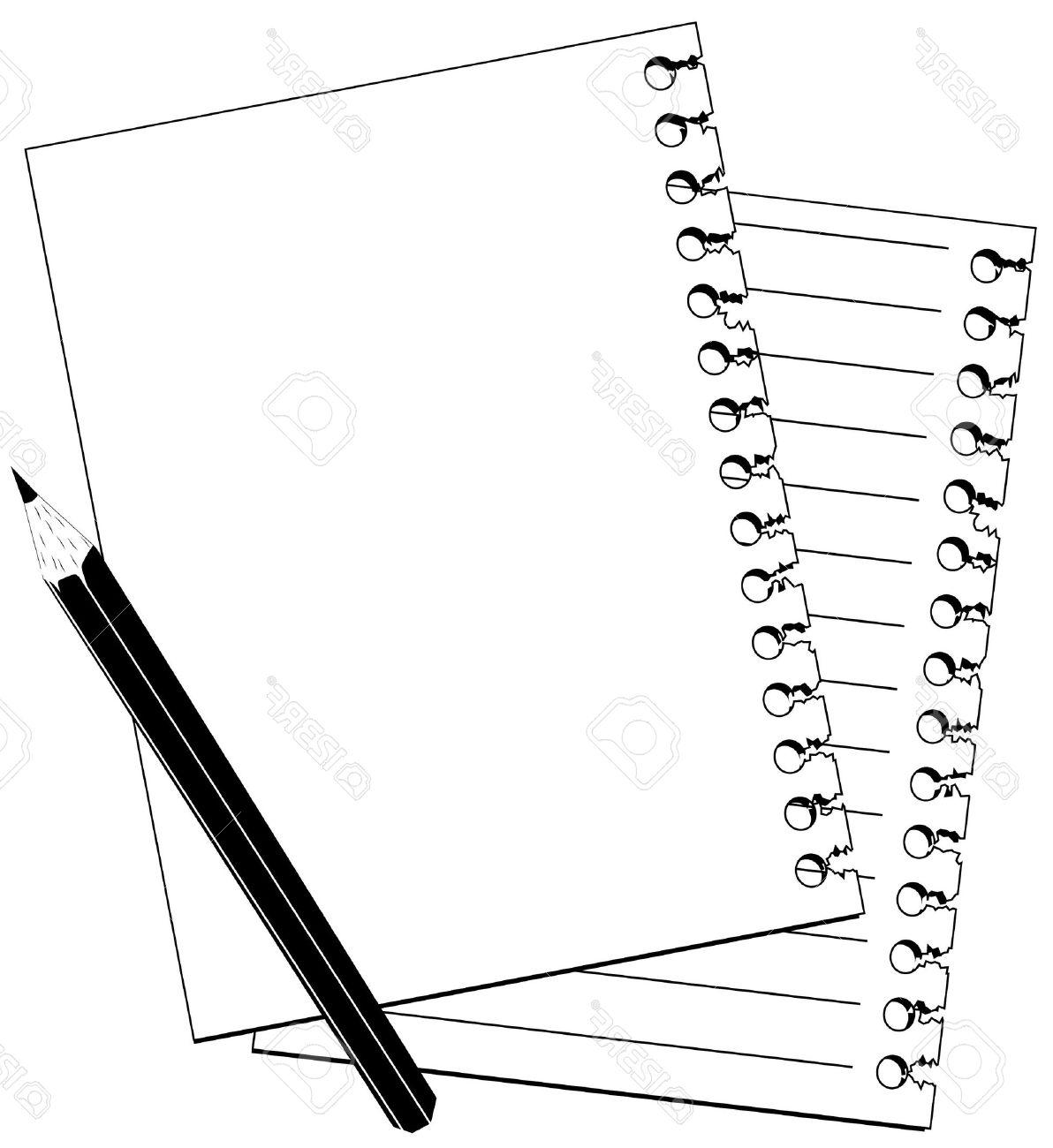 1192x1300 Unique Note And Pencil Stock Vector Page Border Clipart Pictures