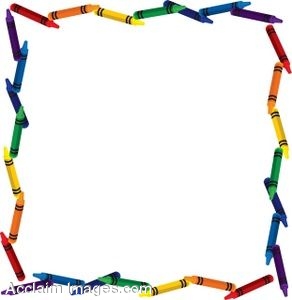 292x300 Free Clip Art For Teachers Clip Art Of A Crayon Page Border