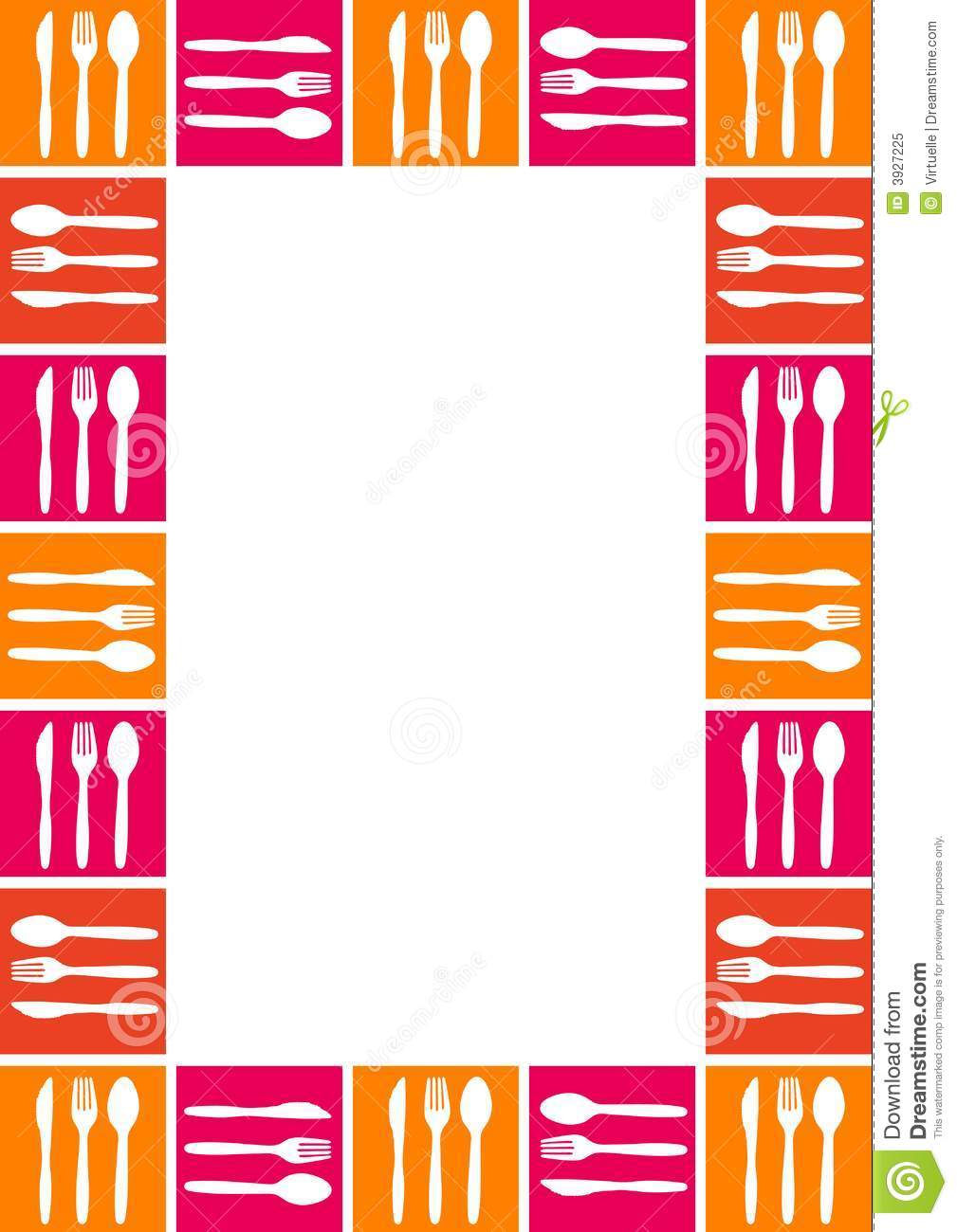 1009x1300 Spoon Clipart Border