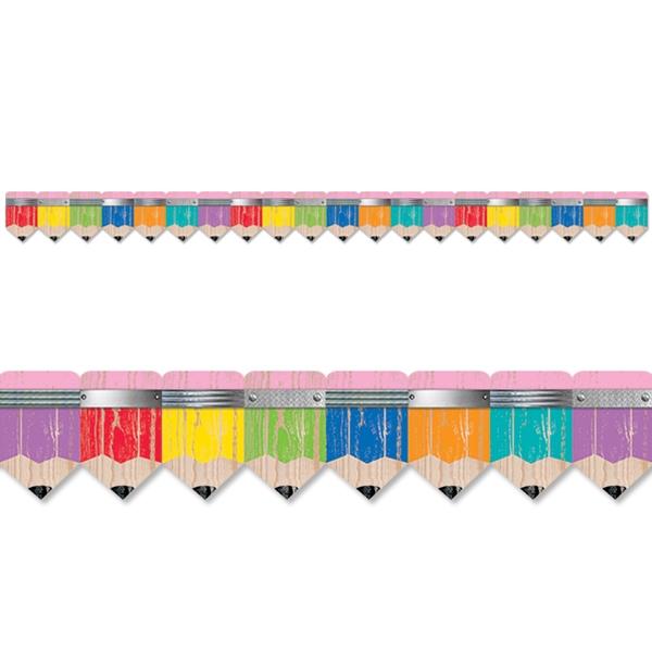 600x600 Upcycle Style Rustic Pencils Border