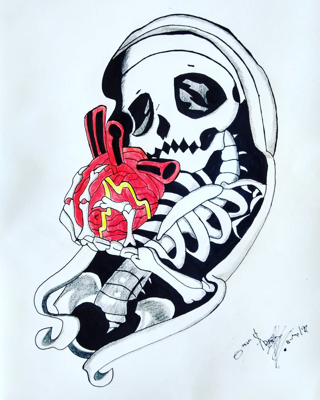 1080x1350 Eternal Love, Sunday Draw With The Original Evil Cartoon Style