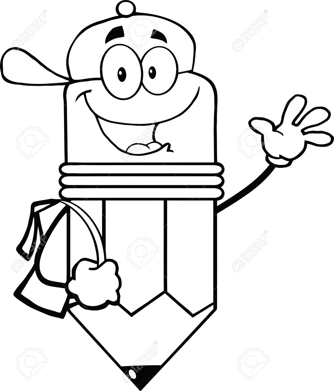1111x1300 Pencil Clipart Black And White