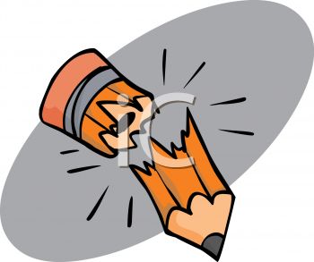350x293 Royalty Free Clip Art Image Broken School Pencil