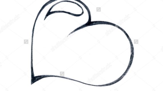 570x320 Pencil Drawings Of Hearts Pencil Sketches Of Hearts And Roses