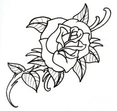 236x224 Rose Tattoo Pencil Drawing By Michelle Nordeen