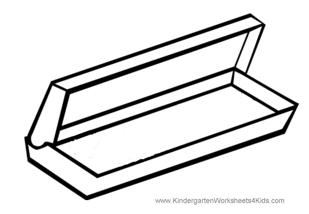 1040x720 Empty Pencil Case Clipart
