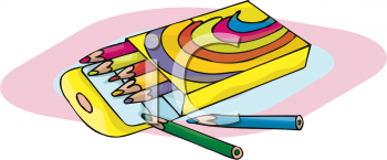 350x145 Box Of Pencils Clipart