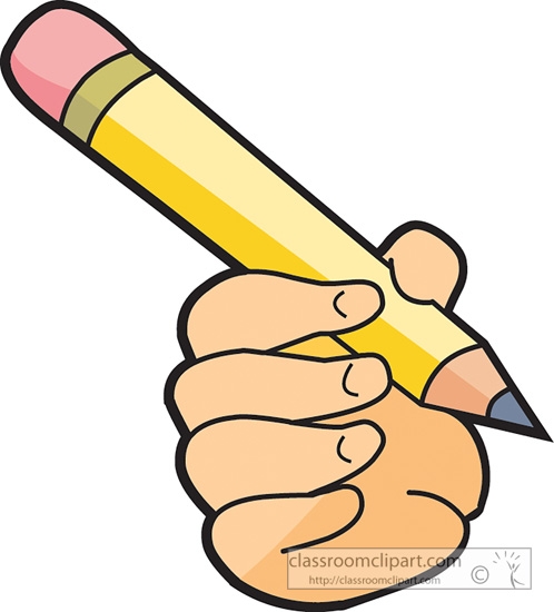 498x550 Pencil Clipart Hand Holding