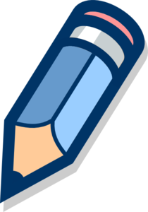 210x300 Blue Pencil Clip Art