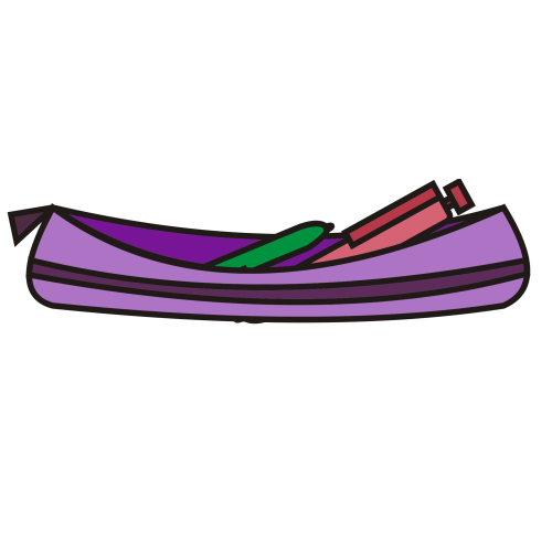 500x500 Empty Pencil Case Clipart