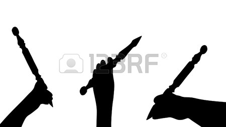 450x253 Hand Silhouette With Pencil Royalty Free Cliparts, Vectors,