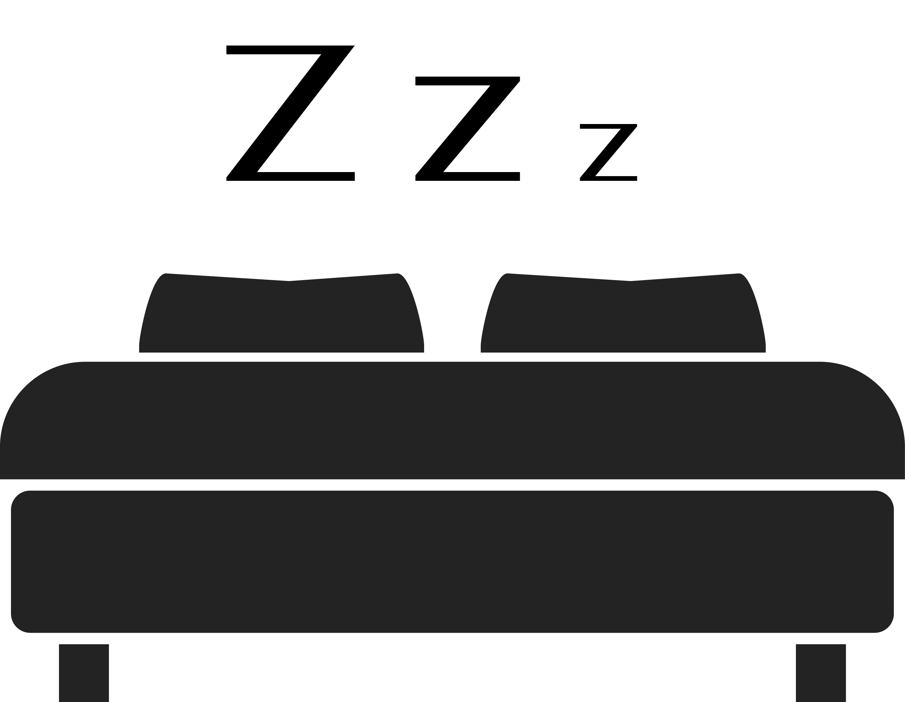 2885x2236 Bed Clipart Silhouette