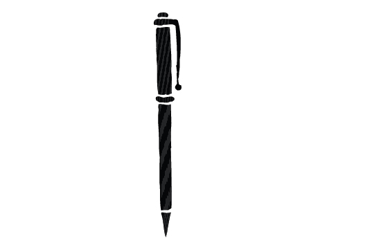 550x354 Pen Silhouette Vector Free Download General Vector Graphics