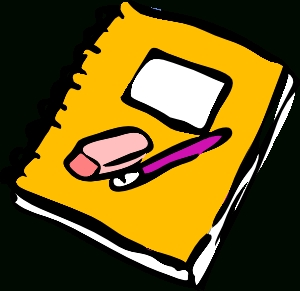 300x291 Pencil Writing In Notebook Clipart Letters Example