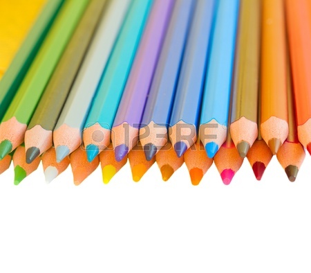 450x394 Back To School Border Of Colorful Pencils Isolated On White