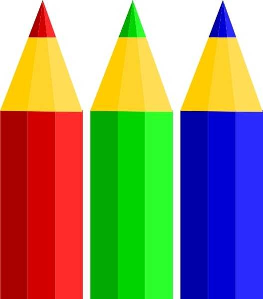 527x600 Color Pencils Clip Art Free Vector In Open Office Drawing Svg
