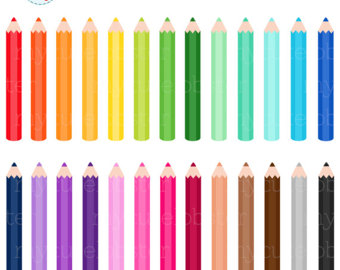340x270 Colored Pencil Clip Art Rainbow Colors, Back To School Clipart