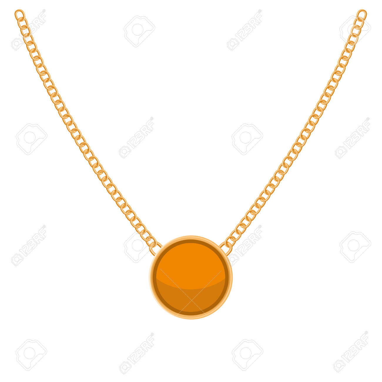 1300x1300 Pendent Clipart Gold Necklace