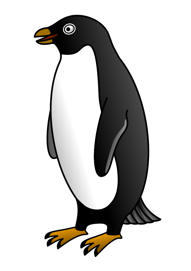 636x900 Penguin Black And White Clip Art Black And White Clipart