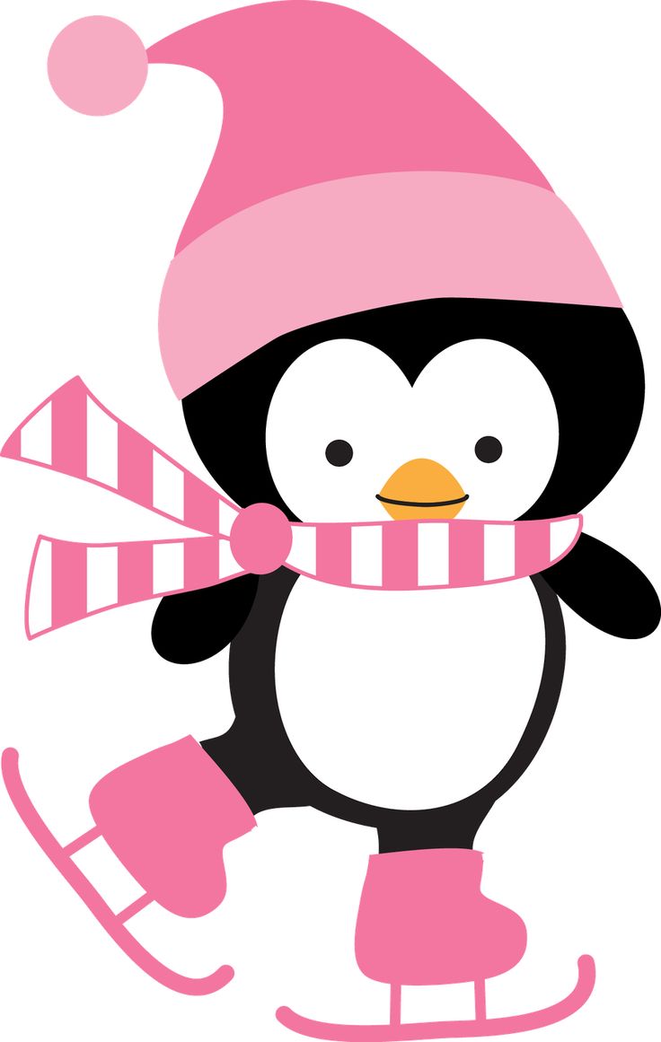 736x1161 Skating Penguin Clip Art