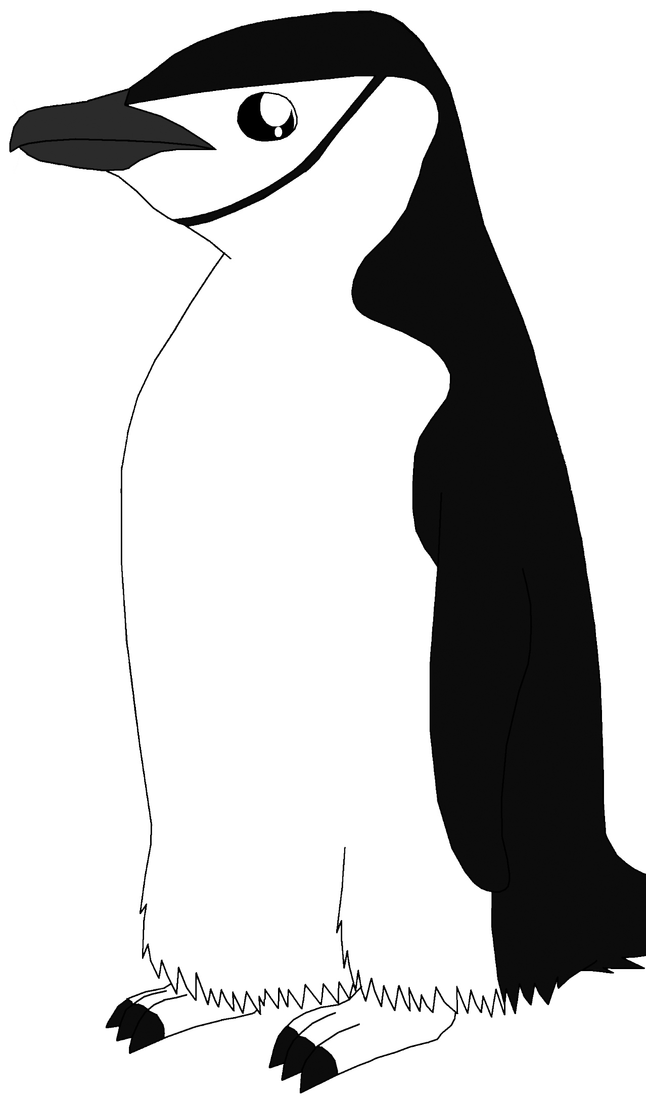 1278x2185 Drawing Clipart Penguin