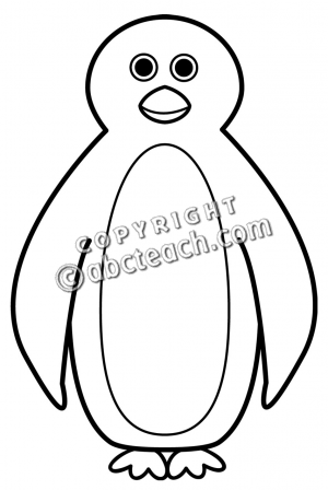 300x448 Penguin Clipart Black And White