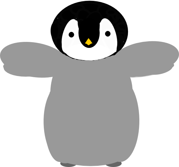 600x558 Penguin Clip Art Free Vector 4vector