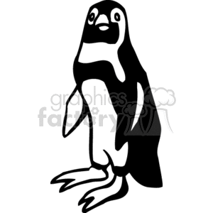 300x300 Royalty Free Magellanic Penguin, Black And White 130579 Vector