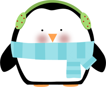 350x287 Christmas Penguin Clipart