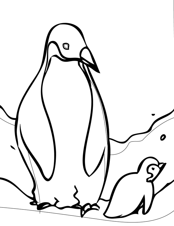 612x792 Coloring Pages Of Penguins