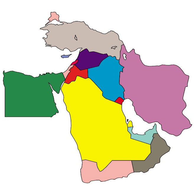 660x660 United Arab Emirates Vector Map