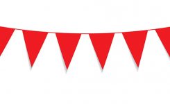 245x150 Christmas Pennant Banner Clipart