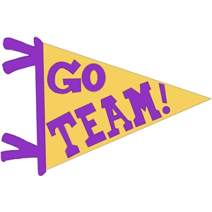 300x300 Team Pennant Clipart