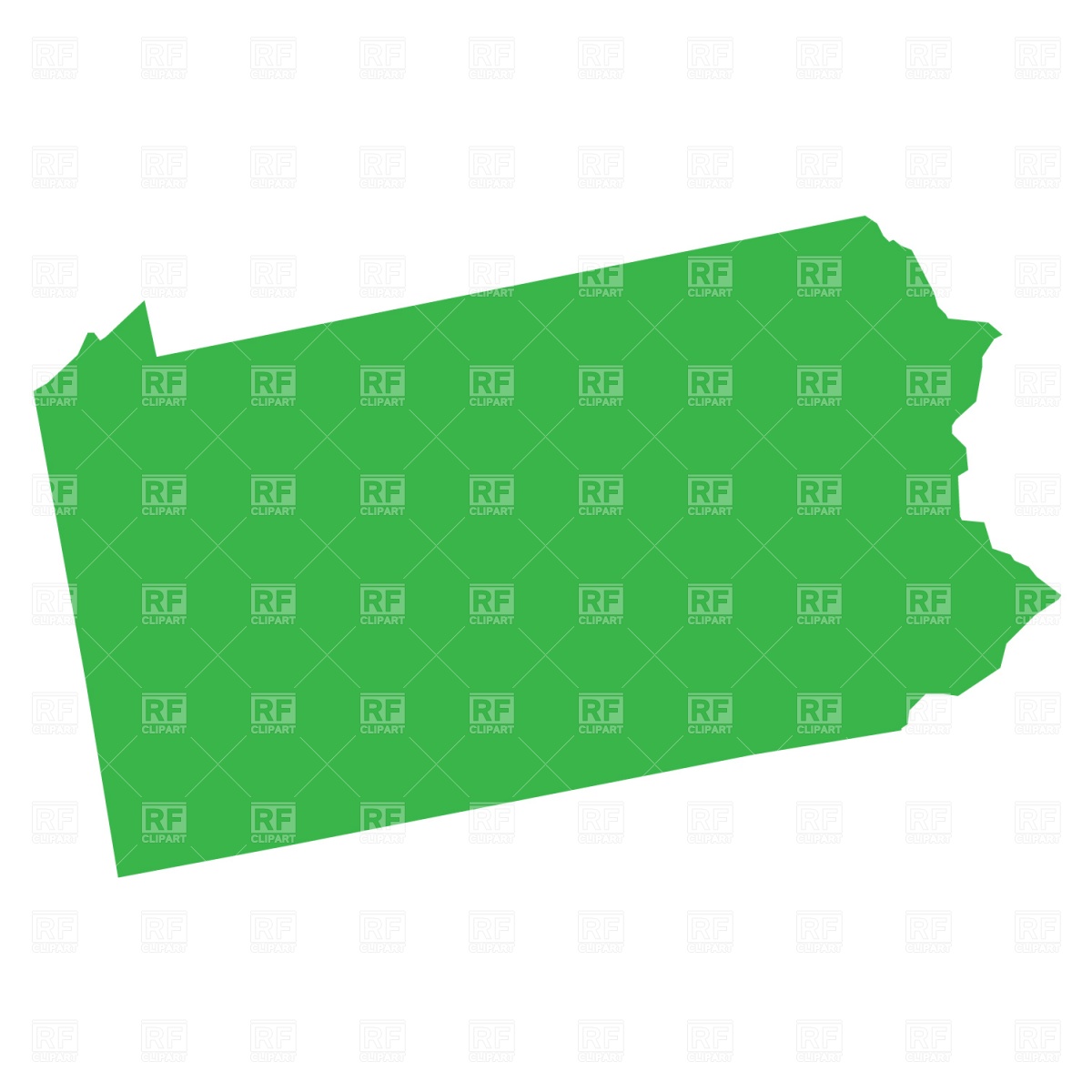 1200x1200 Pennsylvania Map Clipart