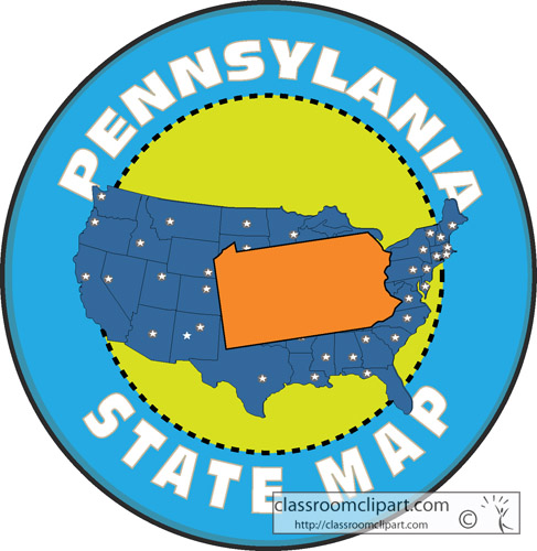 487x500 Pennsylvania Map Clipart