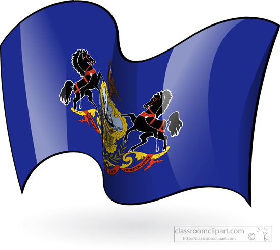 550x490 State Flag Clipart