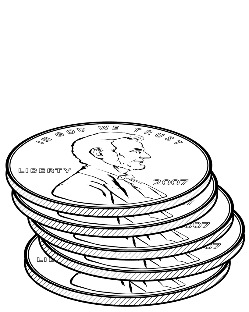 817x1024 Penny Clip Art 9